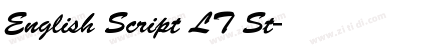 English Script LT St字体转换